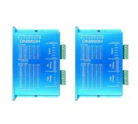 Onchdbfhuu 2X DM860H Digital 57/86 Pilote de Moteur Stepper avec Ventilateur 2 Phases Nema23,34 DMA860H 7.2A, 18-80VAC pour Impression Commande CNC