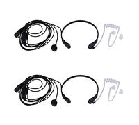 Onchdbfhuu 2X Écouteur Micro-Casque de Vibration de Gorge pour Radio Bidirectionnelle Uv-5R Uv-82 UV-B6-888S écouteur Talkie-Walkie