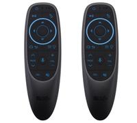 Onchdbfhuu 2X G10S Pro BT Airmouse Rétro-Éclairé Télécommande Vocale sans pour Player IR Apprentissage G10 Gyroscope pour Android TV Box