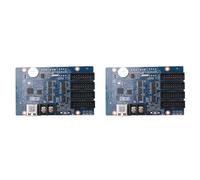 Onchdbfhuu 2X HD-WF4 Contrôleur RGB HUB75 Couleur, Écran LED, Animation Pixel, Affichage Numérique LED, Carte de Contrôle WiFi, Port USB