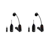 Onchdbfhuu 2X Instruments sans UHF Microphone de Saxophone Émetteur Récepteur sans Portée 50 M Plug et Play Idéal pour Le Saxophone