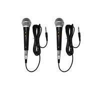 Onchdbfhuu 2X Microphone Karaoké Microphone Dynamique Filaire Professionnel Portable Microphone Vocal Clair pour Les Performances de Musique Vocale Karaoké