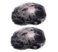 Onchdbfhuu 2X Microphone Pare-Brise Velu- Vent Filtre à Fourrure comme Couverture de Mousse pour Bleu, BleuPro