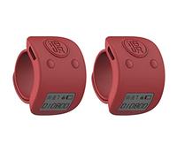 Onchdbfhuu 2X Mini Compteur de Comptage de Main de Bague de Doigt électronique Numérique LCD Compteurs Rechargeables à 6 Chiffres Clicker-Rouge