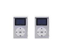 Onchdbfhuu 2X Mini USB Clip MP3 Player Video Screen Support 32GB Mini-SD TF Card