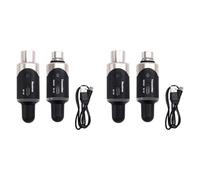 Onchdbfhuu 2X Nouveau Convertisseur de Microphone Émetteur et Récepteur XLR sans UHF U801 Microphone sans pour Interview en Direct/Studio