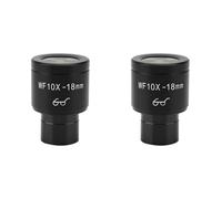 Onchdbfhuu 2X Oculaire Grand Angle WF10X, Champ de Vision de 18 Mm, Point Oculaire Élevé, Interface de 23,2 Mm, Accessoires pour Microscope