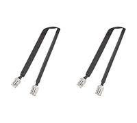Onchdbfhuu 2X Passe Porte/Fenêtre à Travers Le Câble Coaxial Plat SO239 UHF à UHF 50 Ohm Coax Pigtail Rallonge