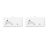 Onchdbfhuu 2X Poe Splitter Injecteur Poe Rj45 DC 5.5mm x 2.1mm Entrée Passif Injecteur Poe Injecteur Splitter Connecteur pour Caméra Réseau IP (Blanc)