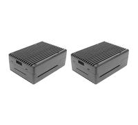 Onchdbfhuu 2X pour 3B/3B + Pi Boîtier en Alliage D'Aluminium de Refroidissement en Métal pour Pi Raspberry 3B Dissipateur de Chaleur