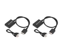 Onchdbfhuu 2X pour Adaptateur de Convertisseur Audio VidéO PS2 vers HD Prise en Charge 1080P des Modes D'Affichage PS1/2/3 pour Adaptateur de Câble HDTV PC Full HD