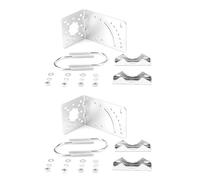 Onchdbfhuu 2X Support de sur Poteau L Support de au Mur Accessoires de MatéRiel pour Antenne ExtéRieure LPDA avec Boulon en U