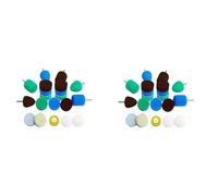 Onchdbfhuu 2X Tampon de Polissage de Détail, Kit de Tampon de Polissage pour Outil Rotatif de Perceuse électrique Mini Polisseuse, Tampon de Polissage pour Le Polissage de Petites Surfaces