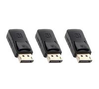 Onchdbfhuu 3 Pièces 4K Displayport Prise Factice DP Adaptateur D'Affichage Virtuel Carte Graphique Tricheur EDID Émulateur Fantôme sans Tête