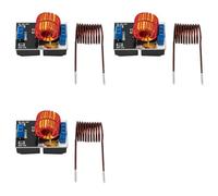 Onchdbfhuu 3X 12V 120W Mini ZVS Induction Conseil de Chauffage Pilote Vol de Retour Réchauffeur Large Cuisinière Bricolage + Bobine D'Allumage