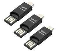 Onchdbfhuu 3X Adaptateur de Lecteur de Carte USB 3.1 C USB-C vers Micro-SD TF pour Téléphone Portable PC