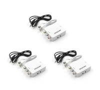 Onchdbfhuu 3X Adaptateur de Scaler Mini Convertisseur VGA vers AV Prise en Charge du Convertisseur 1080P VGA2AV PC vers TV Ordinateur HD vers TV