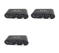 Onchdbfhuu 3X Amplificateur de Microphone à Condensateur 3.5Mm Amplificateur de Casque Préamplificateur Audio de Musique Table de Mixage MA-2S