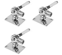Onchdbfhuu 3X Antenne VHF Marine en Acier Inoxydable 316 avec Support de Base Réglable pour Bateaux