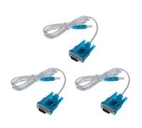 Onchdbfhuu 3X Câble de Données D'Ordinateur DB9 Câble VGA 9 Broches DB9 Câble de Données D'Interface USB vers R232