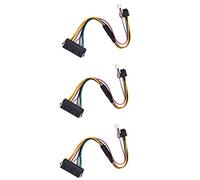 Onchdbfhuu 3X Câble de Puissance ATX PSU PCIe 6 Broches vers ATX 24 Broches Câble de Puissance 24P à 6P pour Carte Mère 600 G1