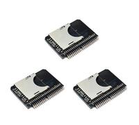 Onchdbfhuu 3X Carte Convertisseur SD vers 2,5 Pouces IDE 44 Broches Adaptateur de Carte SD IDE Carte Adaptateur de Stockage IntéGréE SSD Carte D'Extension IDE