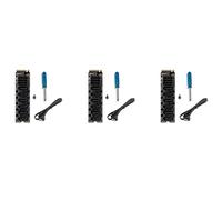 Onchdbfhuu 3X Carte de PCI-E M.2 MKEY M.2 NVME vers SATA3.0 PCIE vers SATA Carte D'Extension 6Gpbsx6 Ports ASM1166 Prise en Charge de La Fonction PM
