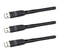 Onchdbfhuu 3X Carte sans RT5370 Adaptateur WiFi USB Portable 2,4 G 150 Mbps Antenne WiFi Récepteur WiFi USB pour PC et Boîtier TV