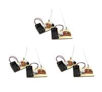 Onchdbfhuu 3X Kits STEM, Apprendre Le Code Morse, Construire Une Machine Télégraphique, Expérience de Circuit électrique, Kit D'électricité (sans Batterie)