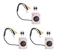 Onchdbfhuu 3X Microphone Haut-Parleur pour Caméra de Sécurité Extérieure étanche pour Caméra IP Enregistrement Audio Interphone Radio Bidirectionnel