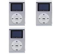 Onchdbfhuu 3X Mini USB Clip MP3 Player Video Screen Support 32GB Mini-SD TF Card