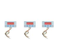 Onchdbfhuu 3X Module de Compteur Numérique DC / AC5V-24V Compteur Horaire Mini Calculatrice Totalisateur Électronique avec Interface de Signal NPN et PNP