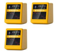 Onchdbfhuu 3X Nouveau Tracker de Cryptomonnaies Wi-FI 2,4 G, Afficheur de Prix de Cryptomonnaies. 300 Principales Cryptomonnaies Peuvent Être Changées Librement pour C