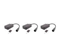 Onchdbfhuu 3X Récepteur de Télécommande sans XLR Portable 3 Broches pour Machine à Brouillard de Fumée Récepteur de Contrôleur de Scène DJ Buée 400W 900