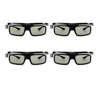 Onchdbfhuu 4 Pièces Séries Dlp-Link Obturateur Actif 3D Verre Gl1800 Lunettes Rechargeables pour Projecteur 3D R20 R19 R15 P12 R9 R7