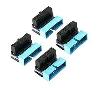 Onchdbfhuu 4 Pièces Séries USB 3.0 20Pin Adaptateur D'Extension Mâle à Incliné de Haut en Bas à 90 Degrés pour Carte Mère Carte Mère