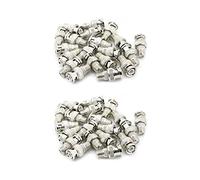 Onchdbfhuu 40Pcs Bnc Male Plug to F Jack Adaptateur Coax Connector Coupler Adapters CCTV Camera (20Pcs)