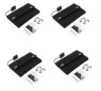 Onchdbfhuu 4X 12W Pliable USB Panneau Solaire Portable Pliant ÉTanche Chargeur de Panneau Solaire Chargeur ExtéRieur de Batterie d'alimentation Mobile