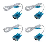 Onchdbfhuu 4X Câble de Données D'Ordinateur DB9 Câble VGA 9 Broches DB9 Câble de Données D'Interface USB vers R232