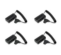 Onchdbfhuu 4X Câble Factice de Batterie Enroulé D-Tap vers L-Series F550 pour Moniteur de Caméra/Shinobi Small HD/