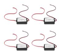 Onchdbfhuu 4X Connecteur de Filtre de Condensateur de Relais de Redresseur de Caméra de Vue de Voiture 12V pour Le Ballast Anti-Interférence D'Objectif de Vue
