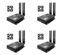 Onchdbfhuu 4X Module M.2 NGFF 4G/5G vers Adaptateur USB 3.0 M2 WiFi Carte Convertisseur Riser Board avec Antenne Refroidisseur Ventilateur Emplacement pour Carte SIM