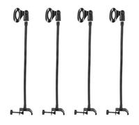 Onchdbfhuu 4X Support de Microphone à Col de Cygne Flexible avec Pince de Bureau pour Studio de Radiodiffusion