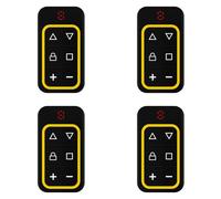 Onchdbfhuu 4X Télécommande de Porte de Garage Multifréquence 8 Canaux 270-868 MHz Copie Télécommande Identification Automatique de la Fréquence Jaune