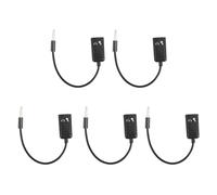 Onchdbfhuu 5pièces 3.5mm Stereo Audio Derivateur Male vers Casque de Musique Casque + Adaptateur Microphone Couples Tourner Connecteur de Faisceau de Cablage