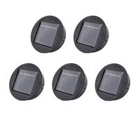 Onchdbfhuu 5X BoîTe à LumièRe LED Ronde de Remplacement à ÉNergie Solaire Smart Garden BoîTe à Batterie Solaire Cellules Solaires Chargeur de Batterie Poly Li-ION