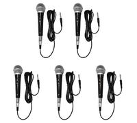 Onchdbfhuu 5X Microphone Karaoké Microphone Dynamique Filaire Professionnel Portable Microphone Vocal Clair pour Les Performances de Musique Vocale Karaoké