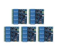 Onchdbfhuu 5X Module de Relais Bluetooth 12V 4CH de Contrôle à Distance pour Android Mobile Motor LED Light Ensemble DIY ÉLectronique