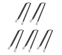 Onchdbfhuu 5X Passe Porte/Fenêtre à Travers Le Câble Coaxial Plat SO239 UHF à UHF 50 Ohm Coax Pigtail Rallonge