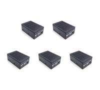 Onchdbfhuu 5X pour Cas BoîTe de Coquille Enclosure Installable Cool Ventilateur Aluminium Le Dissipateur de Chaleur Enclosure pour 4B